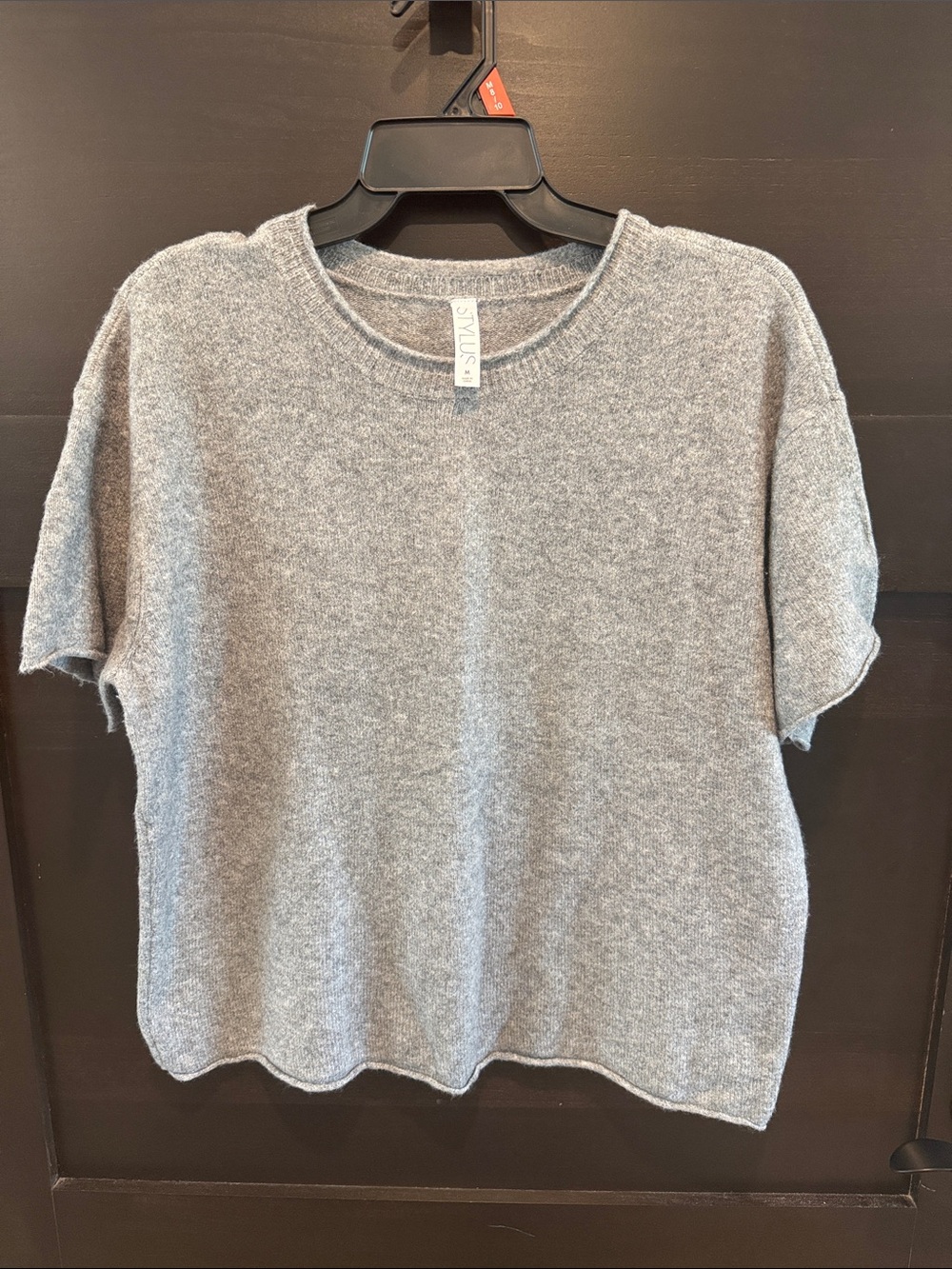 STYLUS Heather Gray Knit Crewneck Sweater